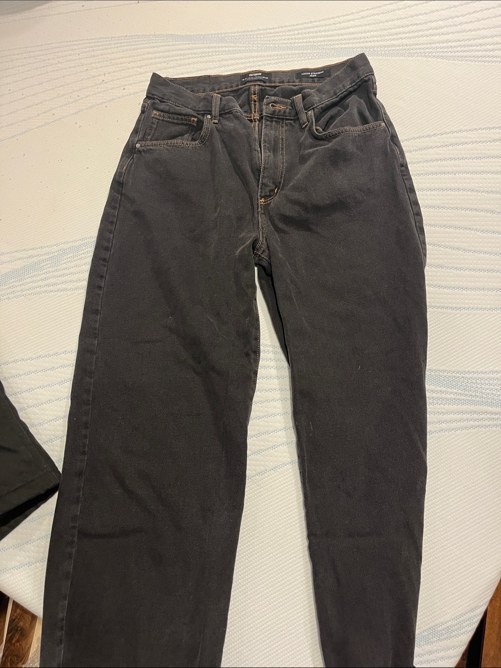 COTTON:ON Black loose Straight Leg Jeans